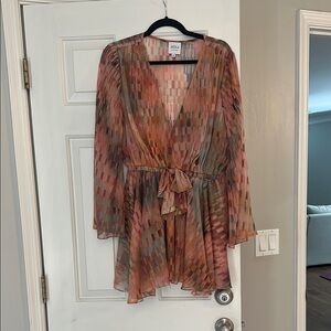 Misa Los Angeles Multicolor Mini Dress - Disco Matrix Kaia Dress